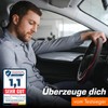 Upgrade4cars D-shape steering wheel cover in red, steering wheel protector,