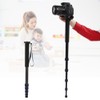 C-222 Carbon Fiber Portable Outdoor Telescopic Monopod Tripod Mountaineering Cane