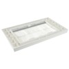 kenable White Brush Front Plate for Cable Exit / Wall