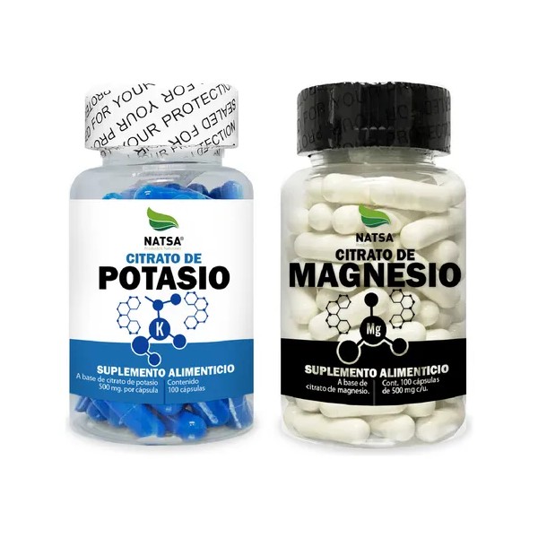 Pack Citratos, Citrato de Magnesio y Citrato de Potasio 100