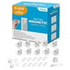 Vmaisi Adhesive Magnetic Locks for Cabinets & Drawers (10 Locks