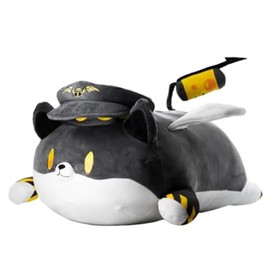 Peluches de caricaturas de policía de gato, comedia de ciencia ficción popular, serie de asesinatos y drones, muñeca de felpa periférica de rol,...   