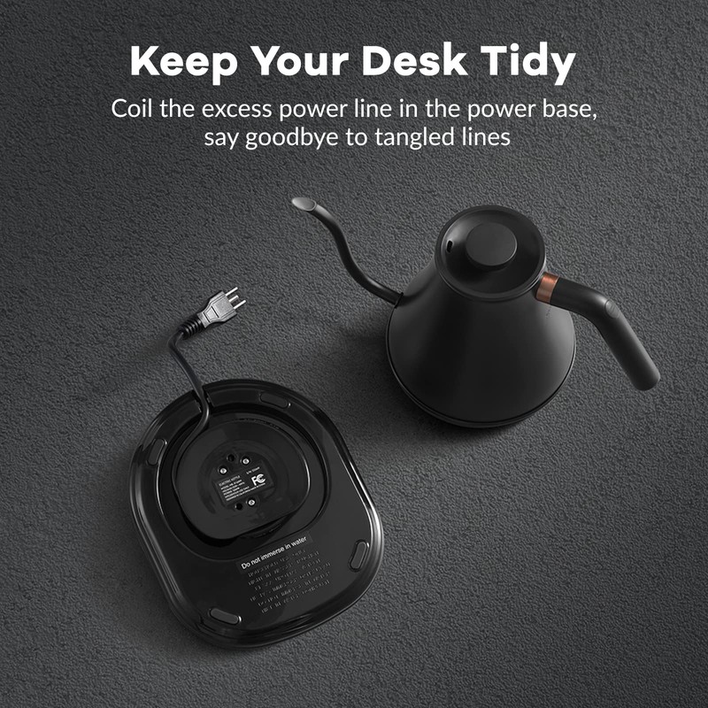 Mecity Electric Kettle Gooseneck Pour Over Kettle ±1℉ Temperature Control