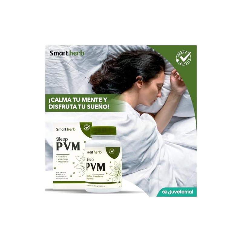 Smart Herb Paquete Sleep PVM, Suplemento Alimenticio, 2 Piezas (30