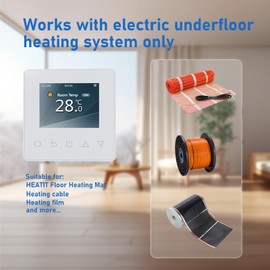 Underfloor Heating Thermostat Smart Temperature Controller Digital Proframmable Thermostat for Electric Floor Heating
