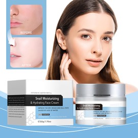 Mnozreo Schnecken Collagen Creme,Schneckenschleim-Kollagen Straffende,Anti Pickel Anti Falten Gesichtscreme,Anti-Falten mit Schnecke Mit Hyaluron,Brighten Repair,50G,1PC