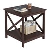 ChooChoo End Table, 24 Inch End Table with 2-Tier Storage