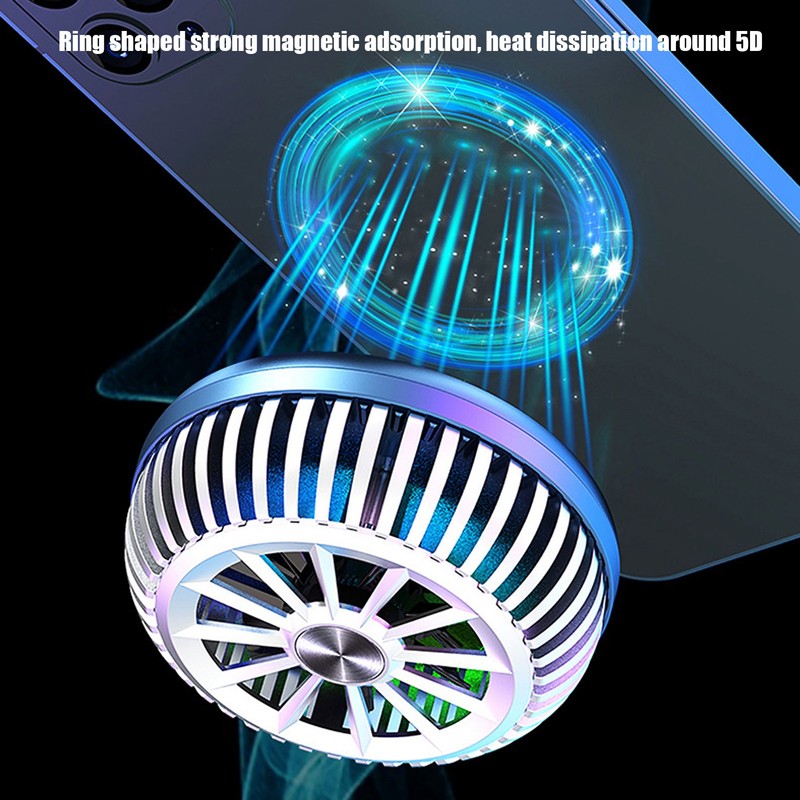 Magnetic Mobile Phone Cooling Fan Semiconductor Radiator Rechargeable Controller Mini