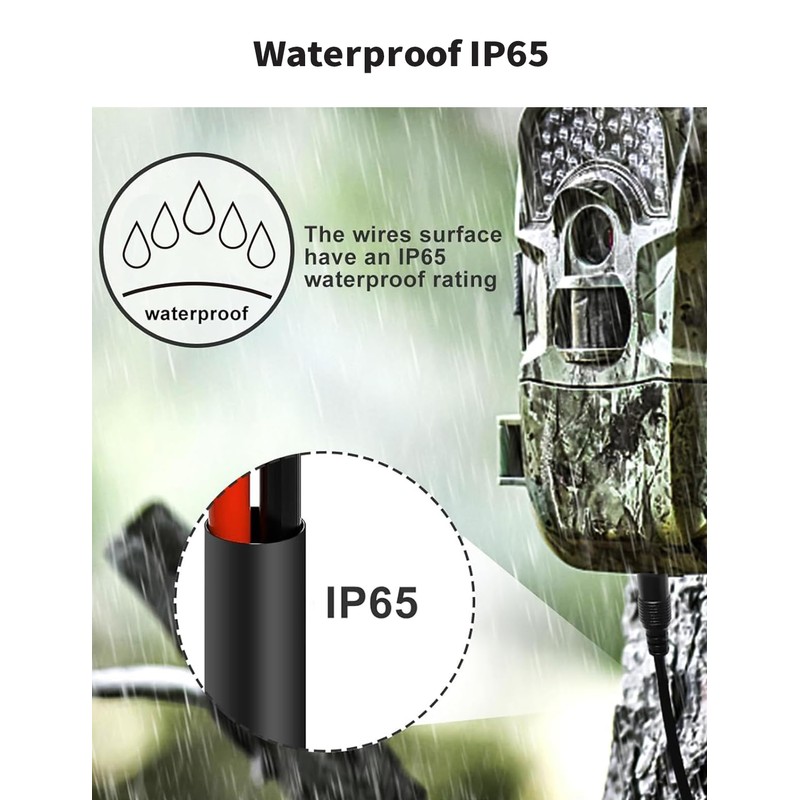 10FT Trail Camera Power Cord for Spypoint, Tactacam Reveal X