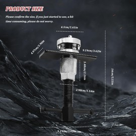 PACLVIO Car Brake Piston Wind Back Tool, Brake Caliper Piston Rewind Tool, Auto Rear Brake Pad Wind Back Tool for Replacement of Rear Brake Pad