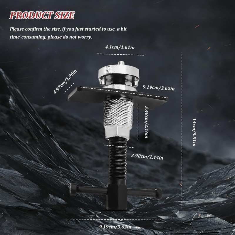 PACLVIO Car Brake Piston Wind Back Tool, Brake Caliper Piston