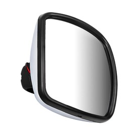 FINDAUTO Truck Hood Mirror Fit for 2003-2017 for Freightliner M2 100 106 112 114SD Side View Door Mirror With Lower Mirror Lens Heated Chrome Cap