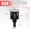 2Pcs 1-1/4 Inch Diamond Hole Saw with Pilot Drill Bit,