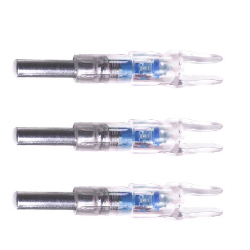 3PCS Lighted Arrow Nocks PC LED Lighted Archery Hunting Shooting