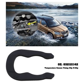 EMSea 2 Pieces U Clips & 2 Pieces O-Rings for Coolant Temperature Sensor Part Number 032121142 N90316802 Automotive Parts Black