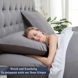 Vielit Cushion Cover 80 x 80 cm, Grey, Soft Pillowcase, Set of 2 Microfibre Cushion Covers, Decorative Cushion Cover for 80 x 80 cm Cushion, with OEKO-TEX Certificate, Resistant, Hypoallergenic