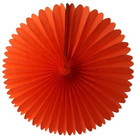 3-pack 13 Inch Tissue Paper Party Fans (Orange)