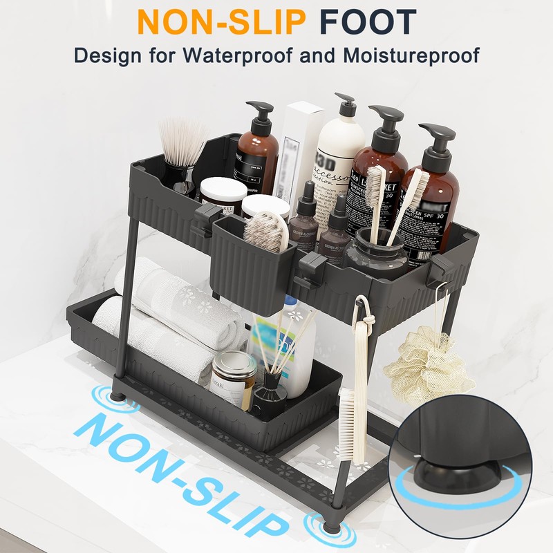 Sevenblue 2 Pack Multi-Purpose Under Sink Organizers and Storage, 2026