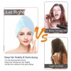Dolores Toalla Cabello Secado Rápido Microfibra Gorro Turbante 2 Uds