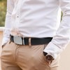Nelbons Men's Belt Ratchet Belt Automatic Buckle for Men Suit