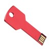 Red USB Flash Drive Aluminum Alloy Key Shape Memory U