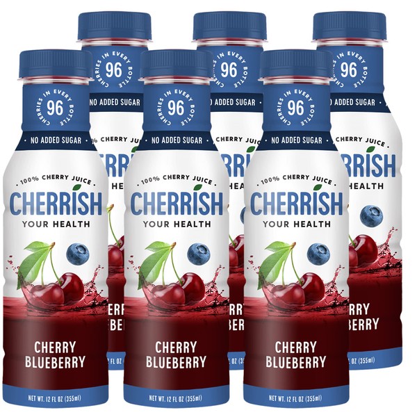 CHERRISH Tart Cherry Juice with Natural Blueberry Flavor - 6 Pack