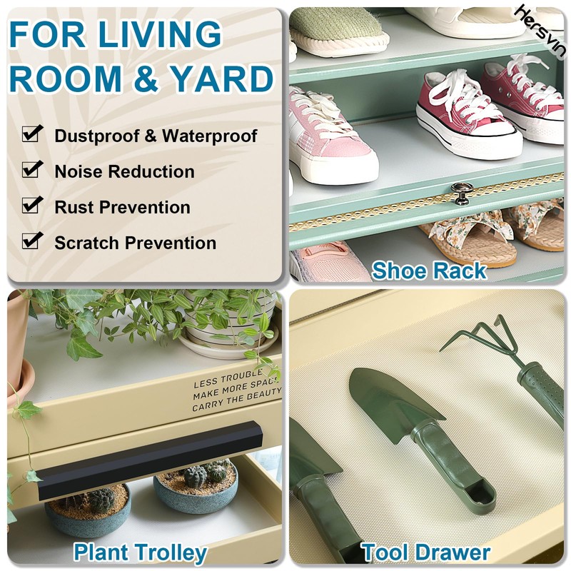 Hersvin Shelf Liners 24 in x 20 ft Drawer Mats