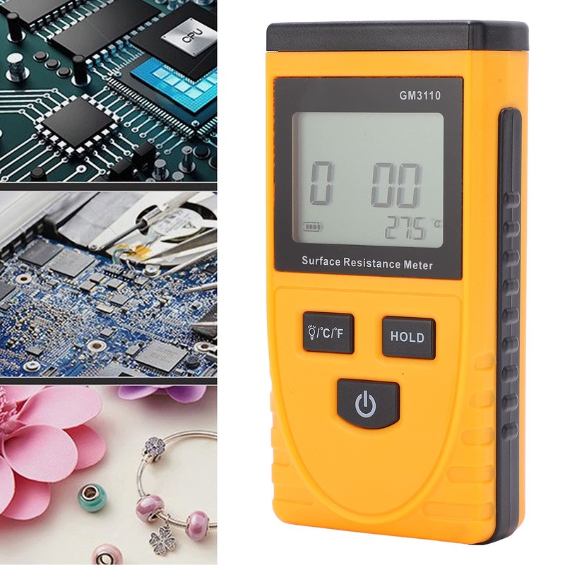 Surface Resistance Meter GM3110 – Handheld Resistance Tester with High-Definition