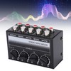 Stereo Mini Mixer Passive Audio Signal Controller 4 Channel Hub