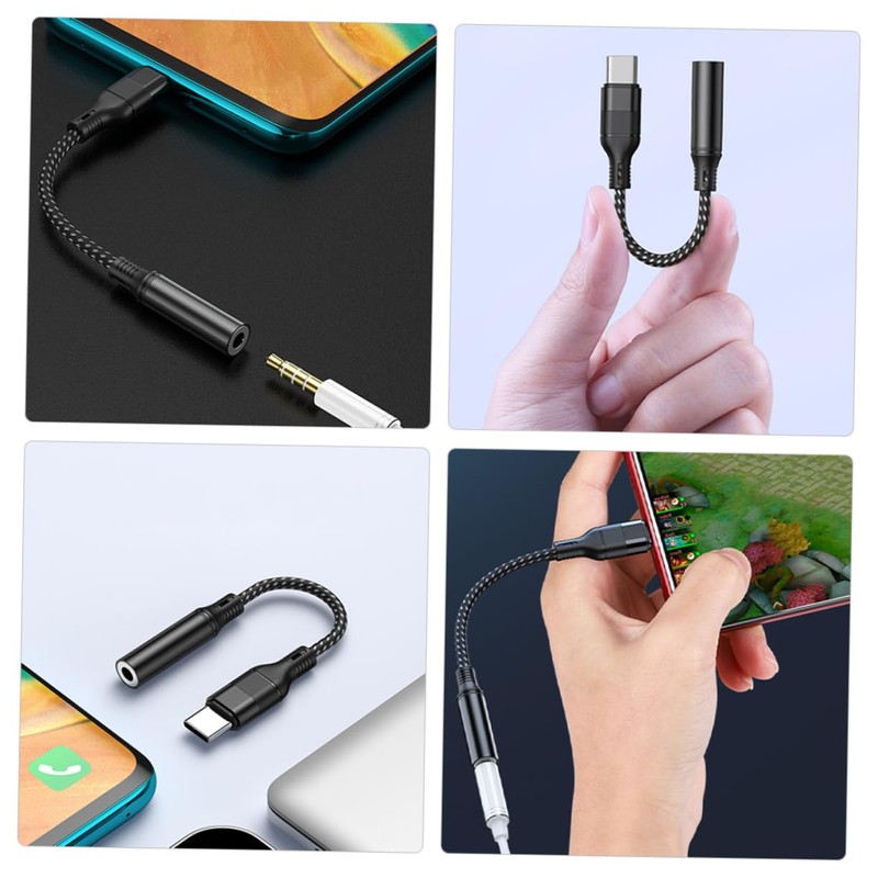 LABRIMP USB C to Headphone Adapter Durable Aux USB C