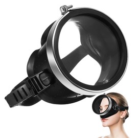 SUPVOX Scuba Diving Mask: Professional Stainless Steel Spearfishing Goggles with Tempered Glass - Anti-Fog Wide View Snorkeling Gear for Adults & Free-Diving