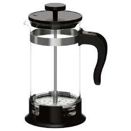 I-K-E-A UPPHETTA French Press Coffee Maker, Glass/Stainless Steel 34 oz, Black