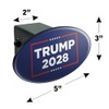 Graphics & More Trump 2028 Oval Tow Hitch Cover Trailer