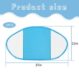 Adnee 2 Pack Baby Swim Float Removable Canopy-Sun Protection Canopy for Baby-UPF50+ Proof Canopy-Sunscreen Coating,Compatible for Mambobaby Floats ﻿