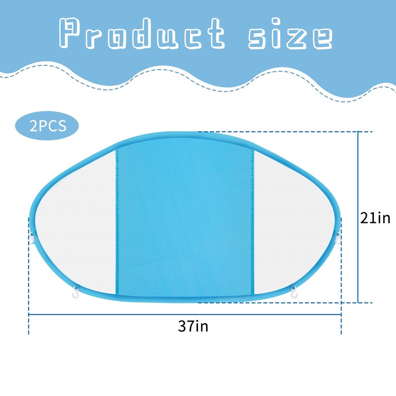 Adnee 2 Pack Baby Swim Float Removable Canopy-Sun Protection Canopy