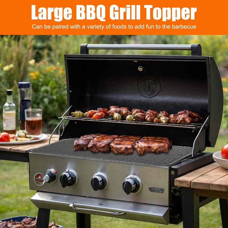 10 Pack BBQ Grill Mesh Mat,Mesh Baking Tray,Grill Mesh,Disposable Barbecue