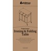 Whitmor 3 Section Rolling Laundry Sorter with Folding Station -