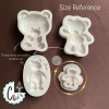 Unbranded Teddy Bear Silicone Mold, 1½" H