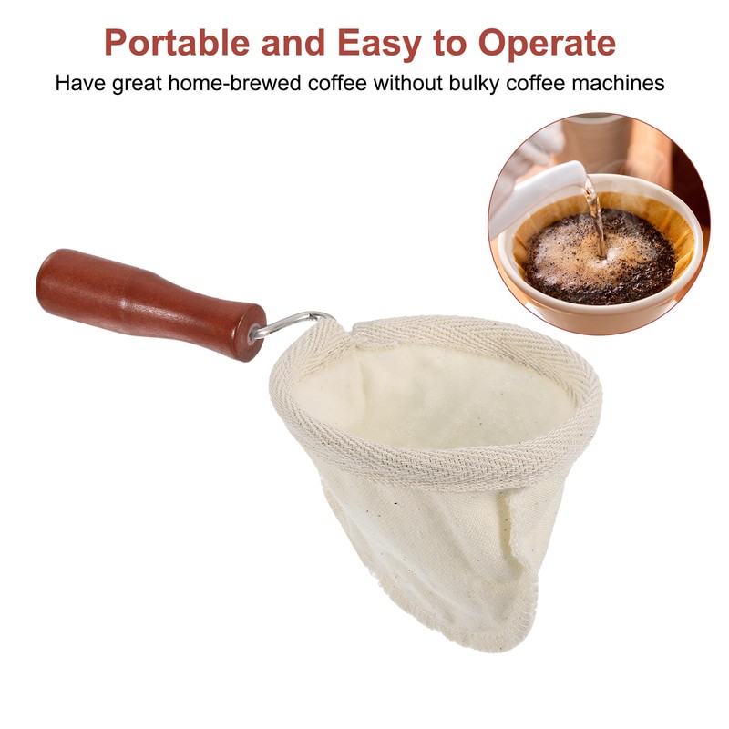 sourcing map 2 Pcs Cloth Coffee Filter Bags, Coffee Sock
