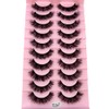 HBZGTLAD New 10 Pairs 3D Mink Lashes False Eyelashes Handmade