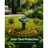 2-Pack Solar Sonic Garden Stakes for Outdoor Use – IP44
