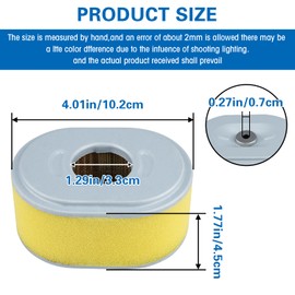 17210-ZE0-505 GX120 Air Filter for Honda GX120 GX110 3.5 4.0 HP John Deere AM123909 MIU11464 180 220 260# 17210-ZE0-820 17210-ZE0-821 17210-ZE0-822 2 Pack