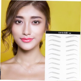 Baluue 2sets Eyebrow Sticker Kit Realistic Artificial Eyebrows Waterproof Easy Application Enhance Your Look for Women 2sheets*2