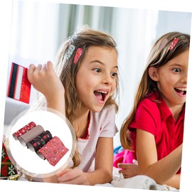 Operitacx 5pcs Christmas Leather Synthetic Leather for Crafts Jewelry Making Sewing and Holiday Decorations Durable Exquisite