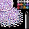 2500PCS 5mm Resin Jelly Rhinestones in Bulk (Lavender Purple AB),