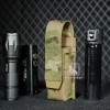 KRYDEX Tactical Flashlight Holster Low Profile Pouch Coyote MOLLE&Belt System