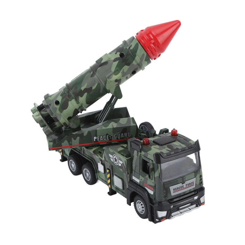 Missile Truck Toy High Simulation Strong Return Force Alloy Lights