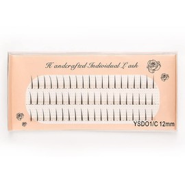 60 Pcs & 120 Bundles Free Union False Eyelashes Mixed Fishtail Makeup Stage Recitals Party Extensions Handmade Glued Eyelashes Volume Mink Soft (60x1 - 12mm)