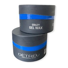 Detreu Crazy Gelwax Blue 2 x 150 ml Hair Wax Gel Wax Styling Wax Strong Hold and Long-Lasting Natural Shine
