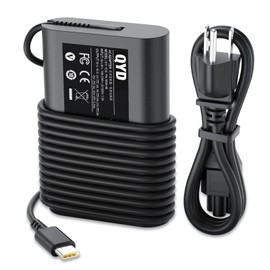 QYD 65W USB C Laptop Charger for Dell XPS 13 and Dell Latitude Charger 3340 3440 3540 3550 5420 5430 5520 5320 5340 5440 5550 7440 7490 7640 7410 7310 2-in-1 9440 2in1 Power Supply Cord